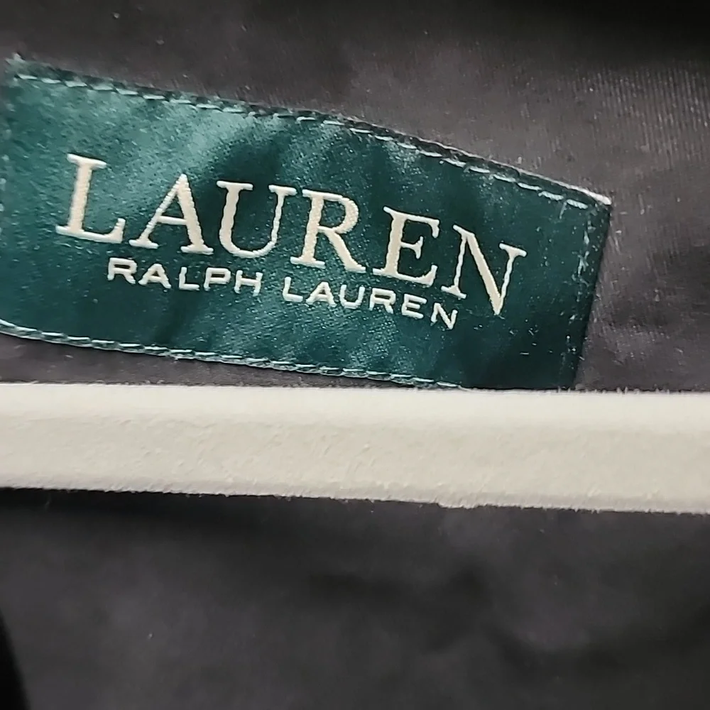 NWT WomensLauren Ralph Lauren Navy Raincoat Coat - Picture 2 of 7